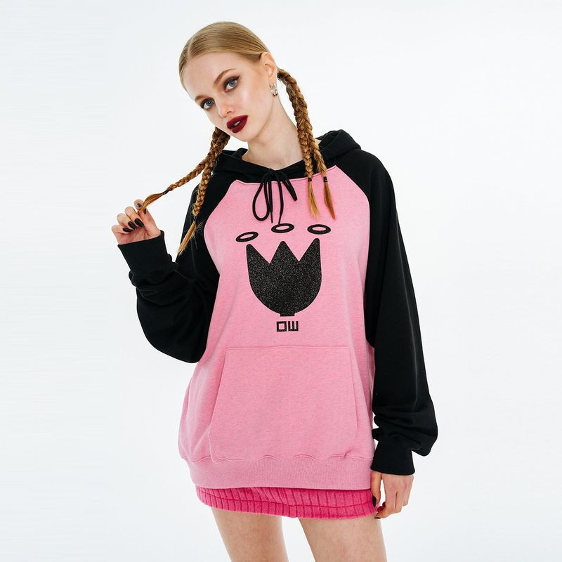 OTHER-worldly（アザーワールドリー）の「Undead Tulip Hoody [Melange Pink]（Tops）」