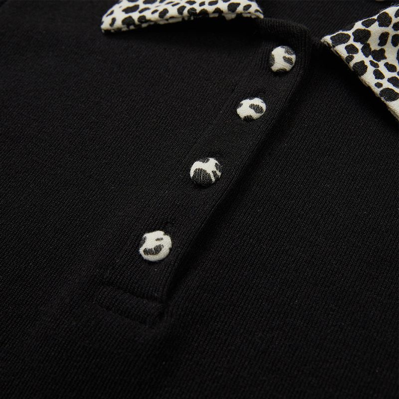 ニットミニドレス/Kitty Mini dress [BLACK]
