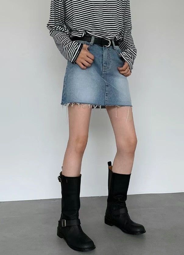 The Click Denim Skirt - 2 colours