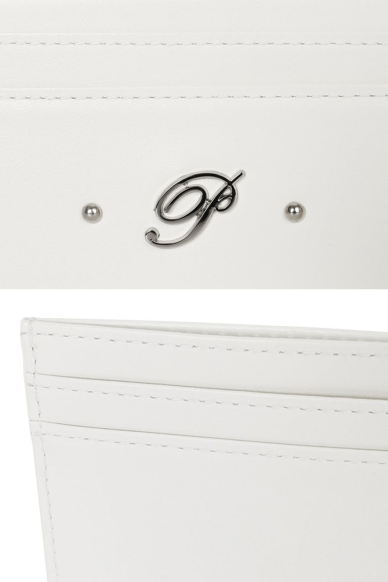 SIGNATURE CARD WALLET white