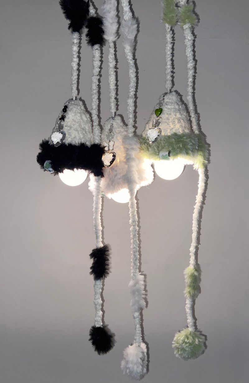fluffy white cozy light