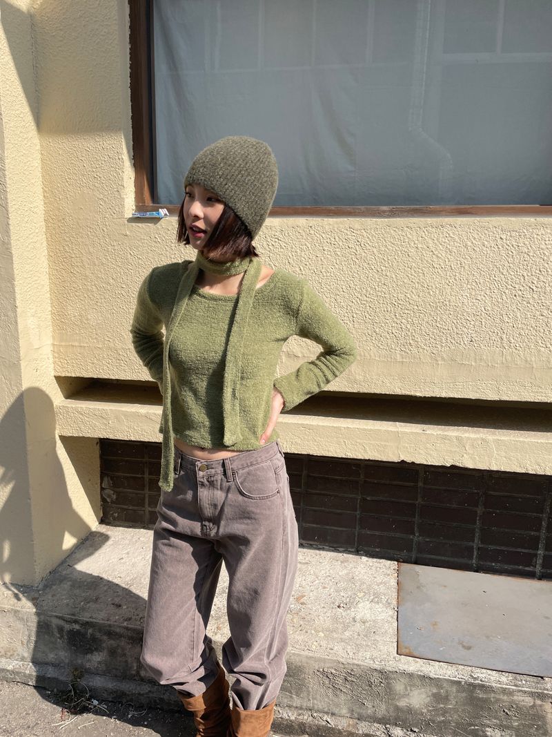 Chestnut latte wide pants