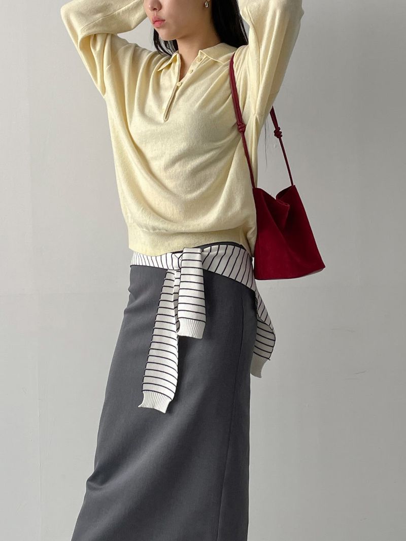 Tiber Collar Overfit Knit