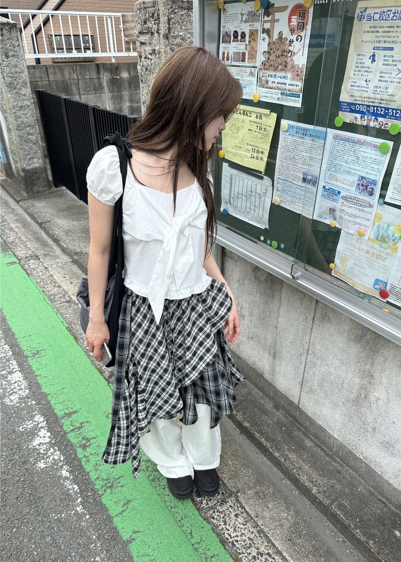 FLOATING RIBBON BLOUSE