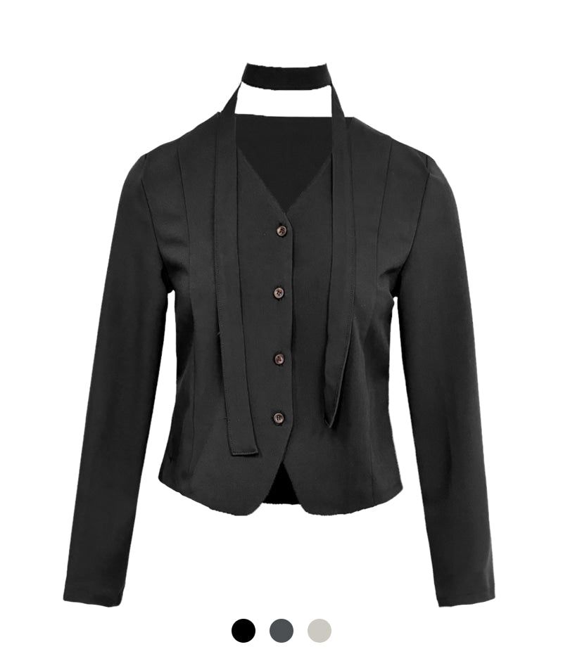 Cozy&Kitsch(コージーアンドキッチ)の「Modern V-neck Muffler Jacket(Jackets/Outerwear)」