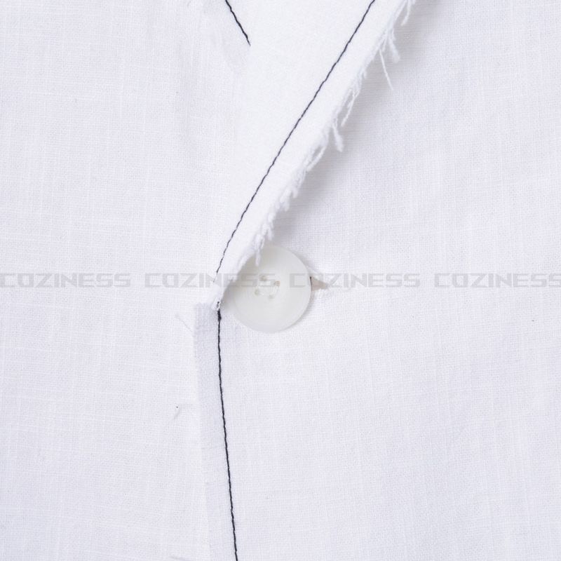 90's Linen Decki Stitch Oversized Jacket (2 colors)