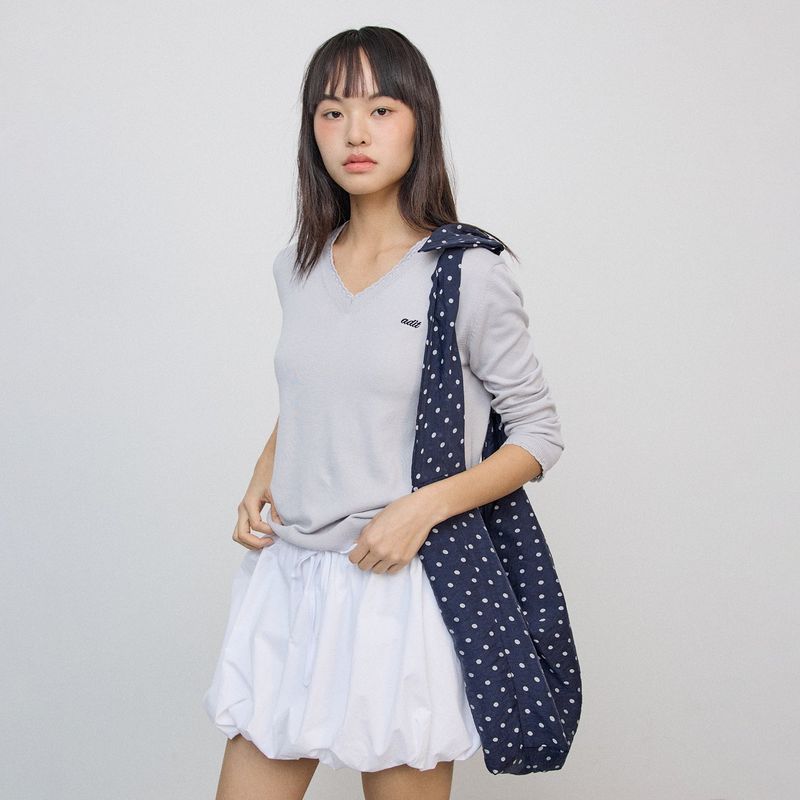 Dot pattern bag_navy