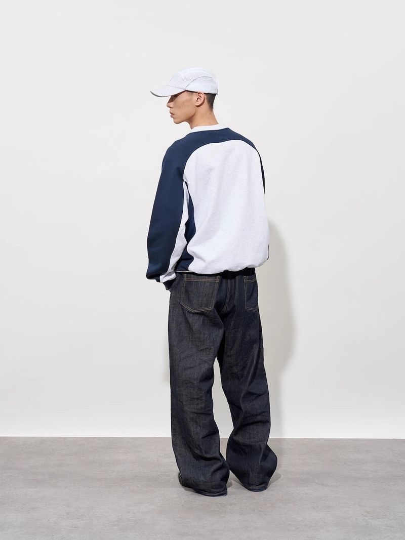 FMACM Colorblocked Retro Crew Neck Sweatshirt