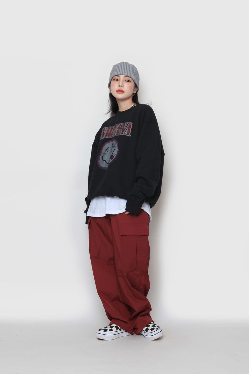 Smile Black Nirvana Sweatshirt