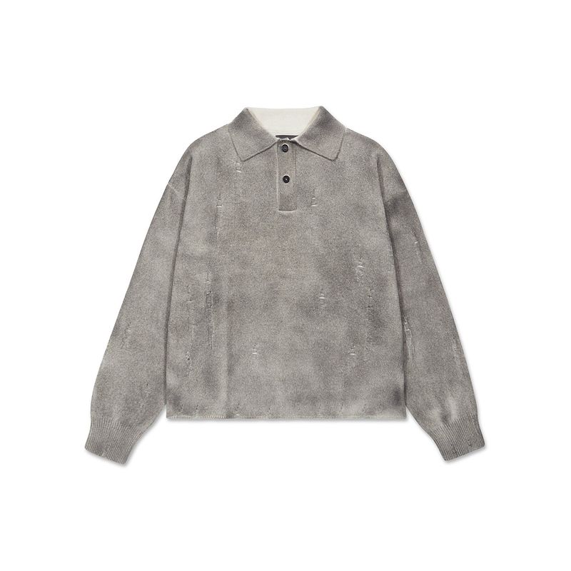 ULKIN（オルキン）の「[24SS LSD COLLECTION] スプレーダメージポロ二ット（トップス）」