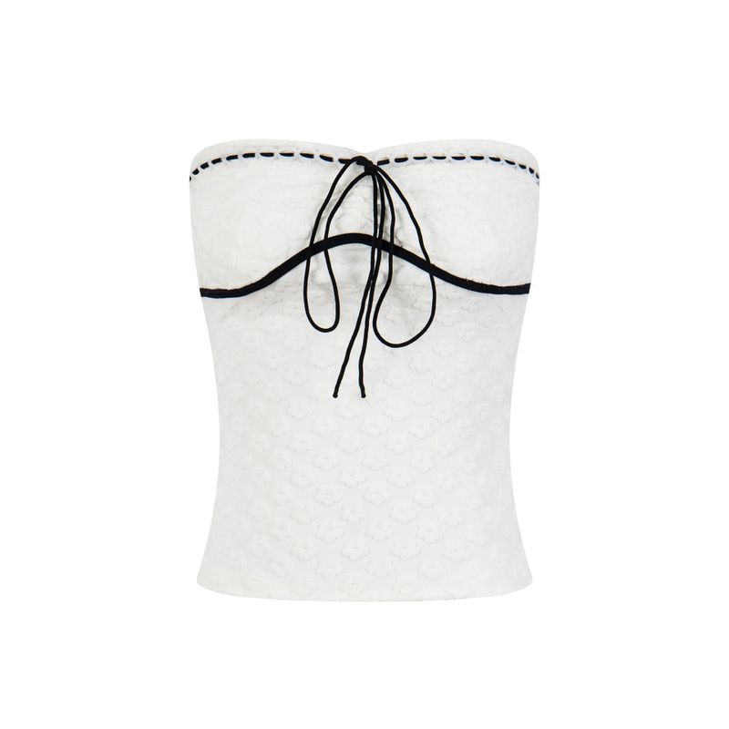 Cozy&Kitsch(コージーアンドキッチ)の「Lumi Embossed Texture Tube Top(Tops)」