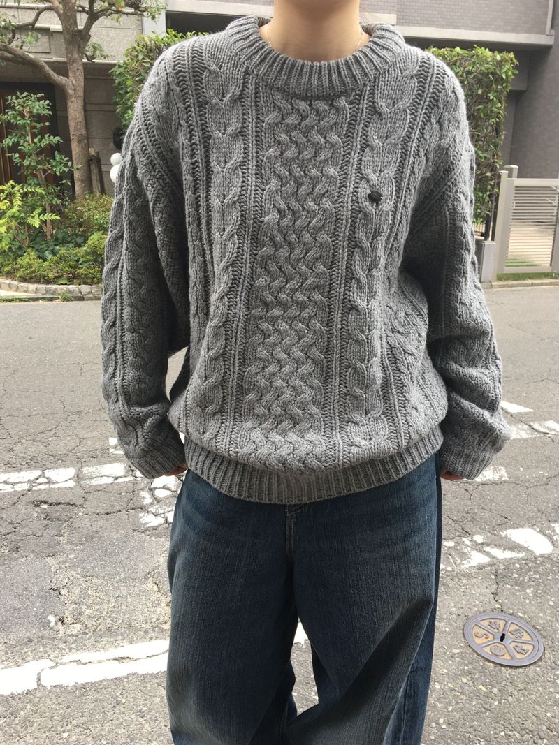 Woody cable knitwear