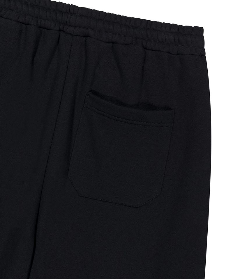 TWO-TUCK WIDE SWEAT PANTS_BLACK