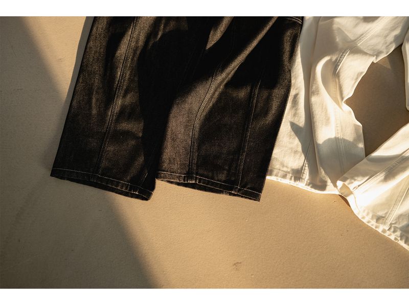 CURVED BALLOON DENIM MFHJP001-BK