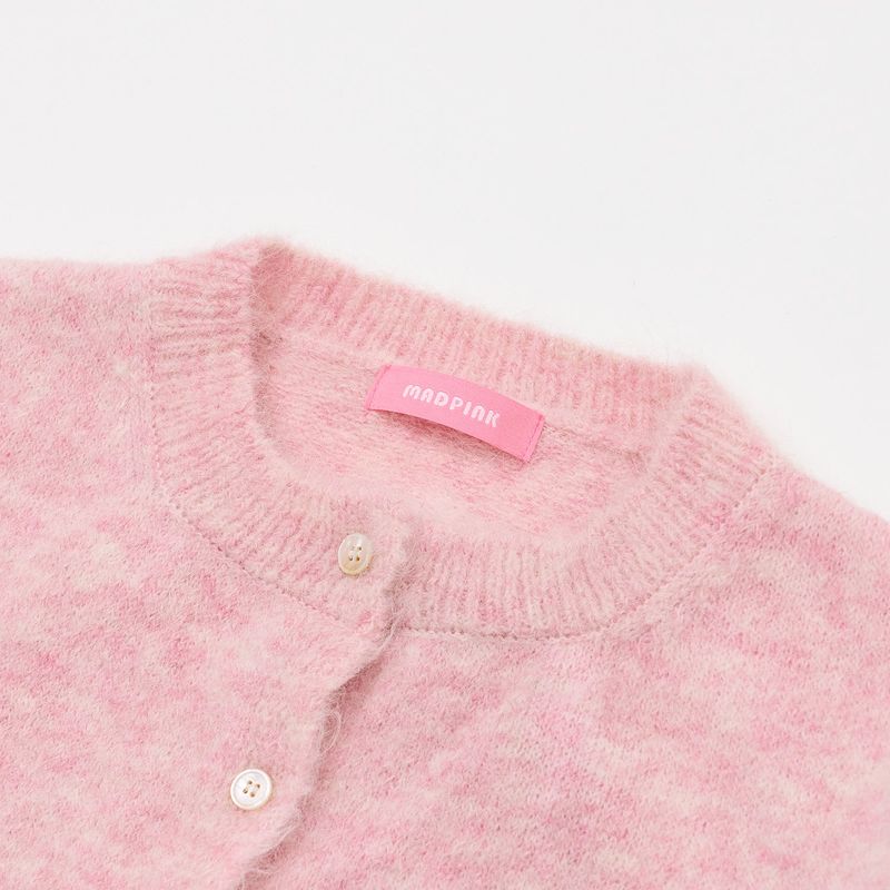 CLASSIC BUTTON CARDIGAN PINK