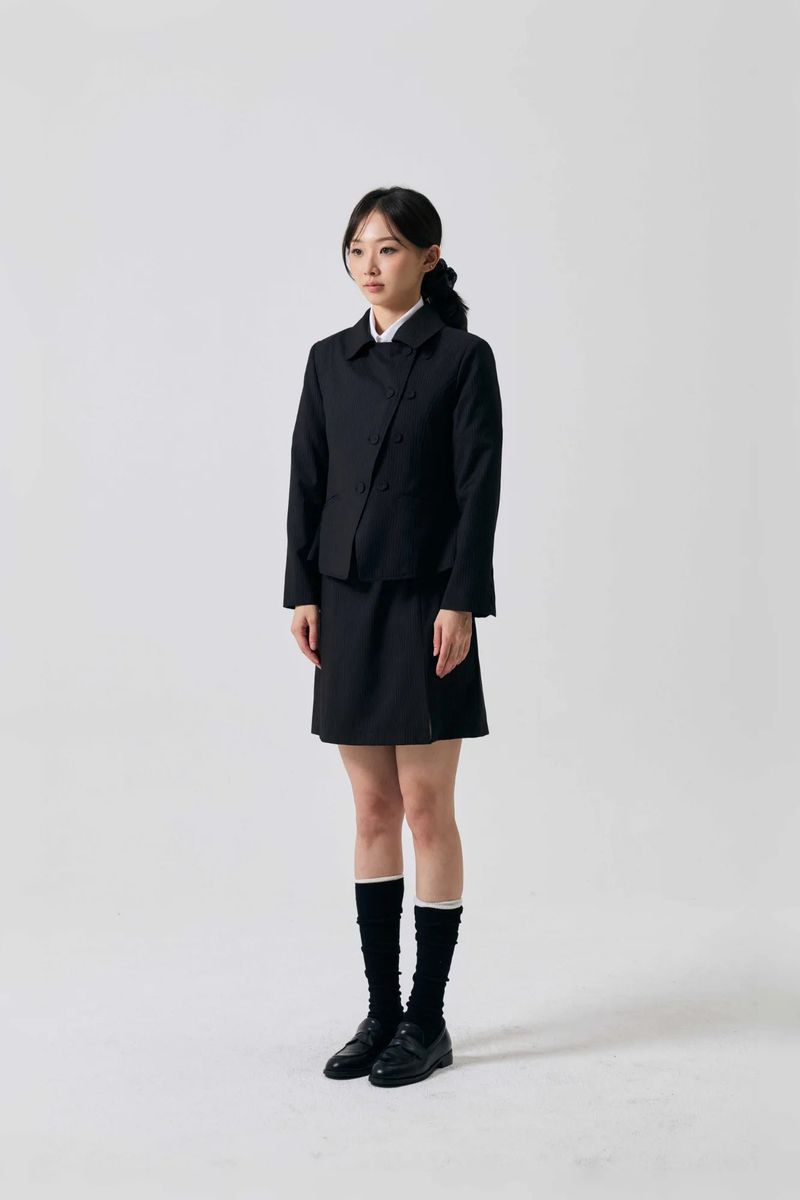 ODE ASYMMETRIC JACKET / BLACK