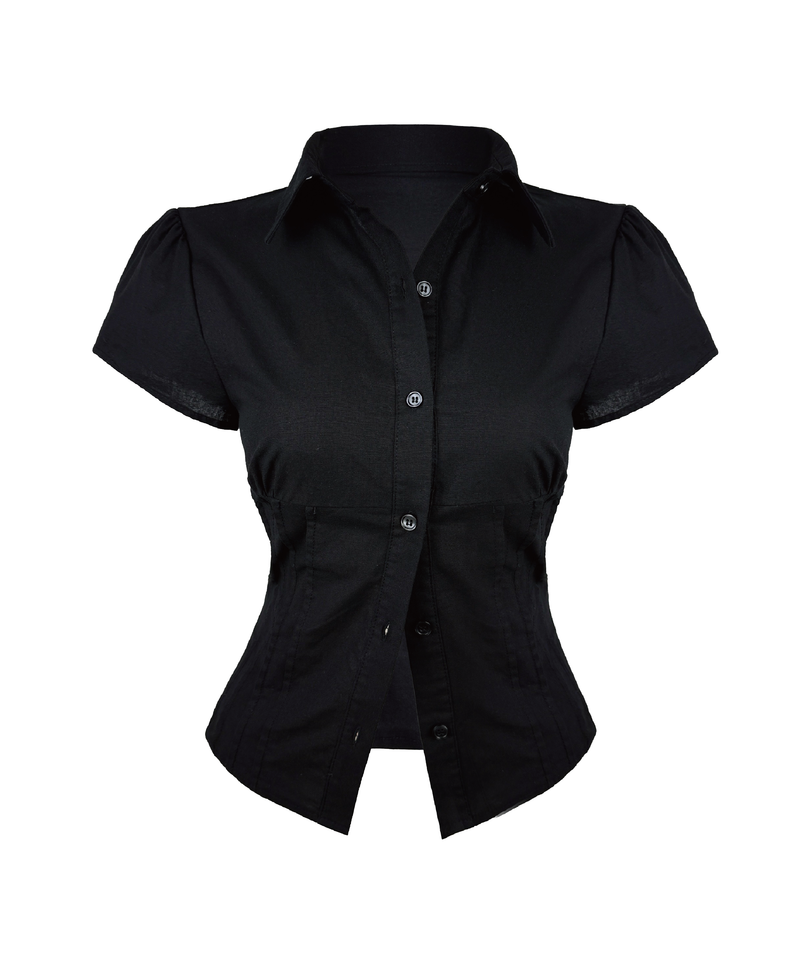 Aveline Pintuck Slim Blouse (3color)