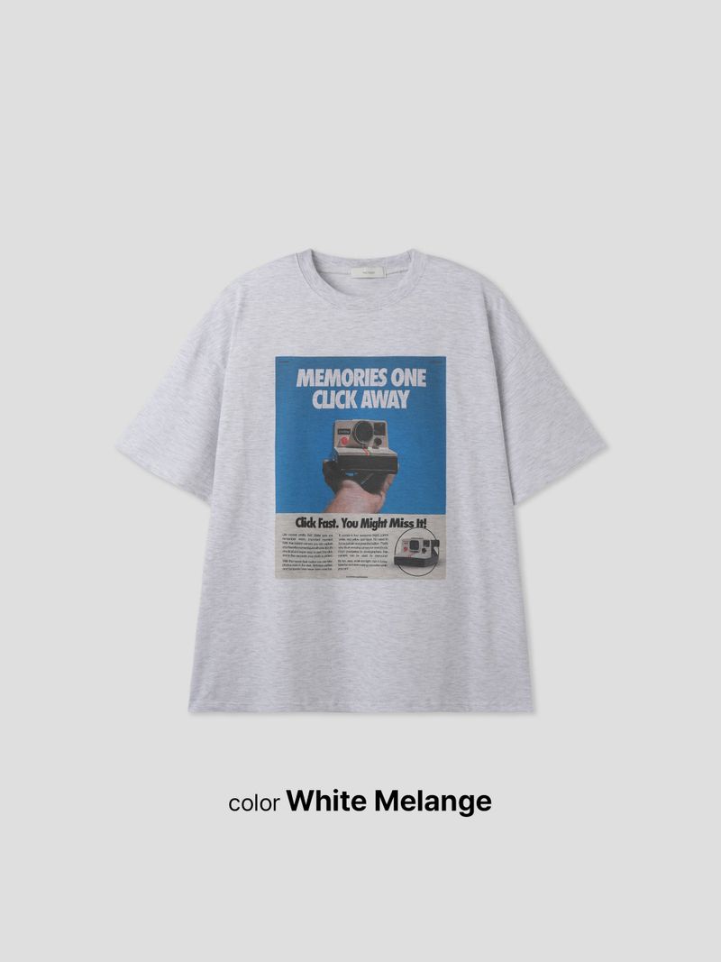 Camera Digital Printed Short Sleeve 3COLOR