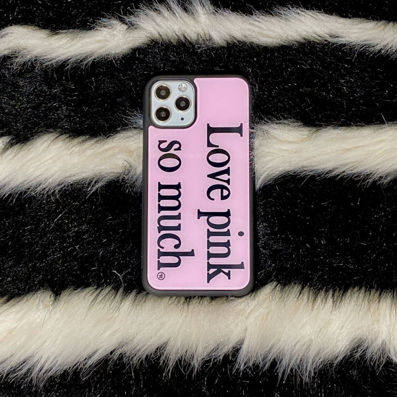 holypeachproject（ホリーピーチプロジェクト）の「[MADE] Love pink so much Glass Bumper iPhone Case（Smartphone Accessories）」