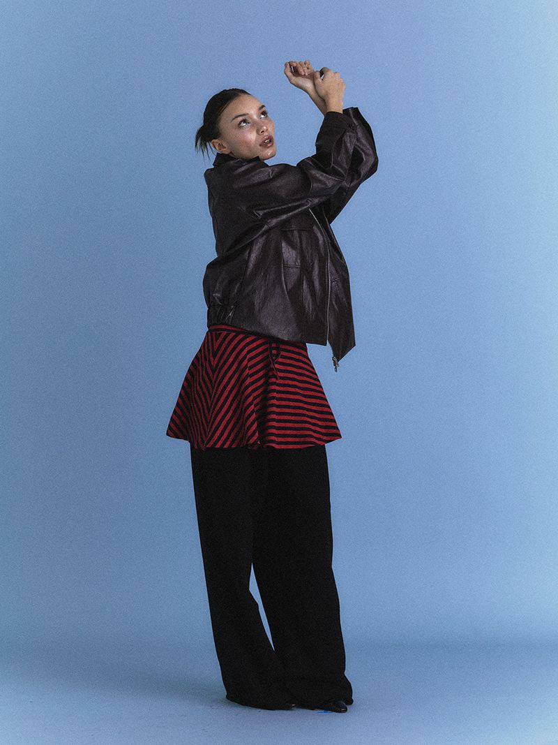 Eco Leather Bomber Jacket_Brown