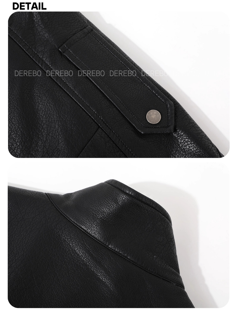 Old Money Stand All-Time Leather Jacket (Winter Fleece)
