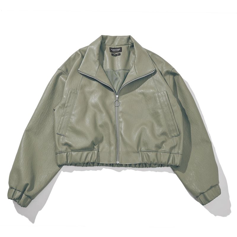 PLATEAU STUDIO（プラテウスタジオ）の「leather track jackrt（Jackets/Outerwear）」