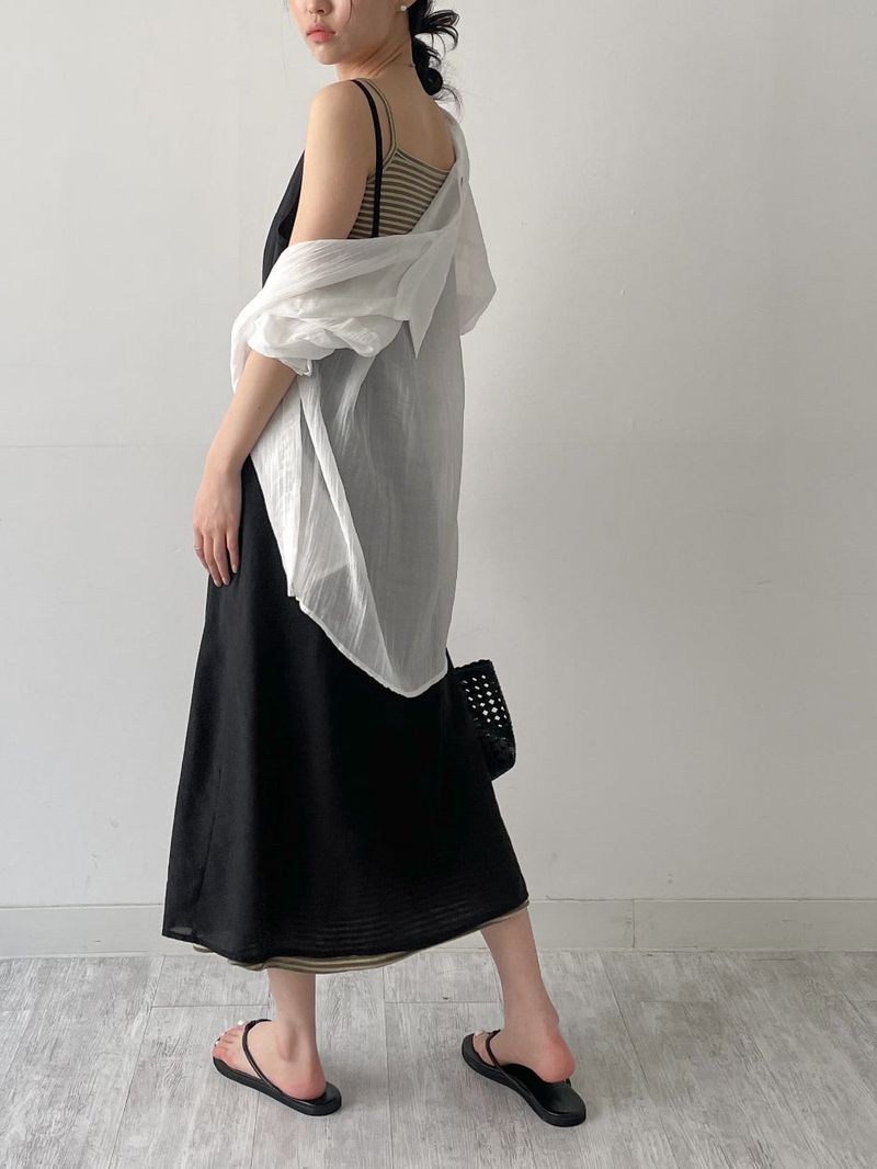 Mochi Tencel Layered Long Bustier