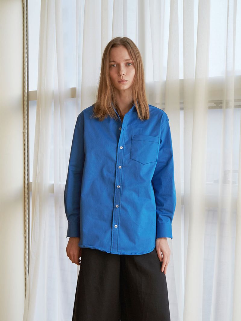LO AXUAL（ロエクシュアル）の「OVERFITTED POINT STITCH SHIRT（Tops）」