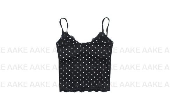 [with cup] PETIT DOT LACE SLEEVELESS