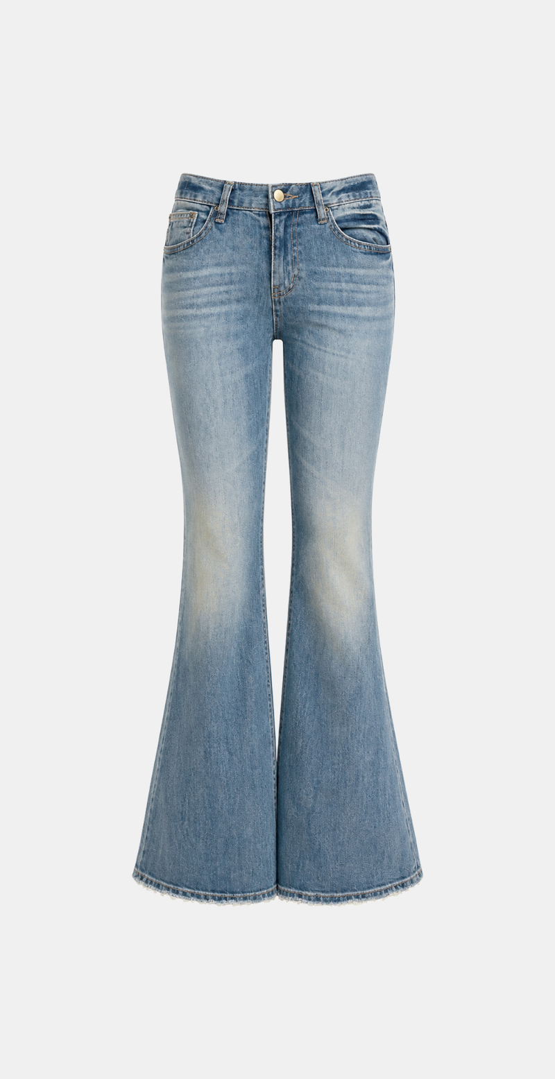 Rosalie Long Flare Denim Pants