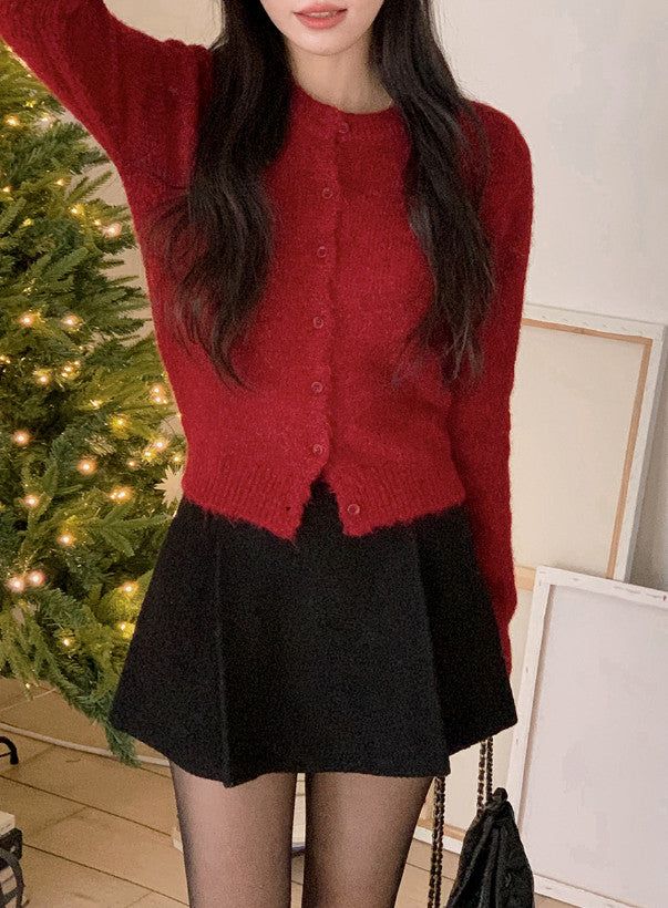 [SHOPPERMADE] Boucle Two Pintuck Mini Skirt (2color)