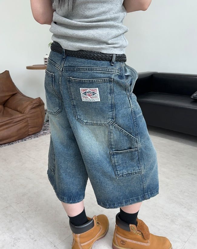 Elto Patch Carpenter Bermuda Pants
