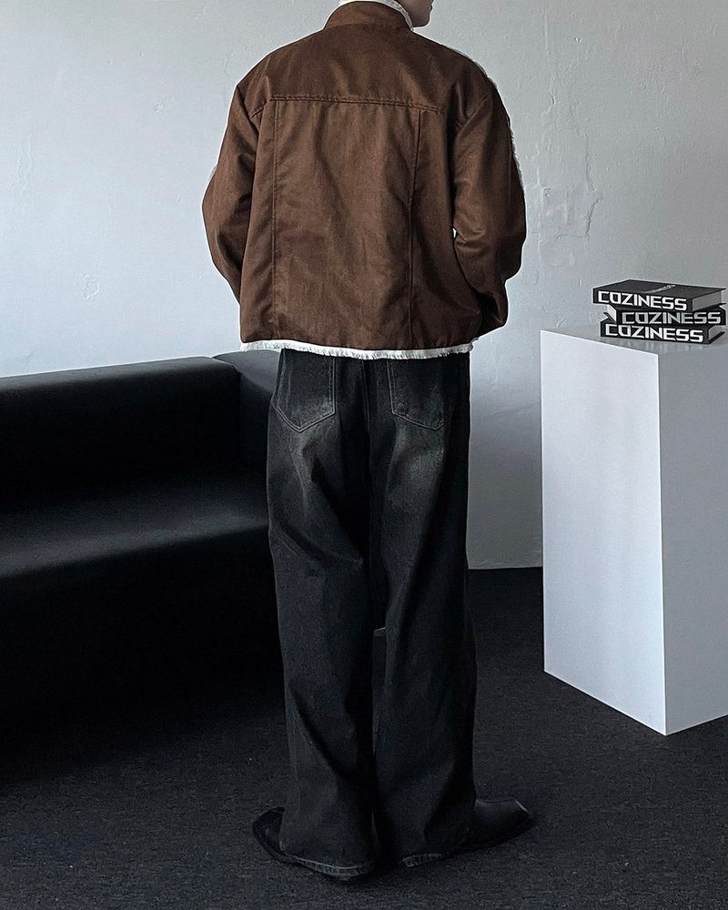 ENOC suede taping jumper (3 colors)