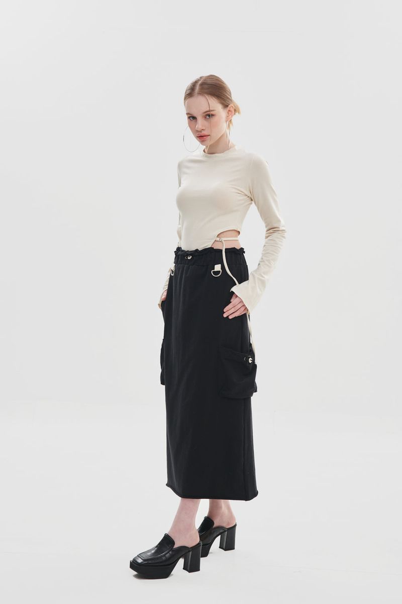 POCKET LONG SKIRT