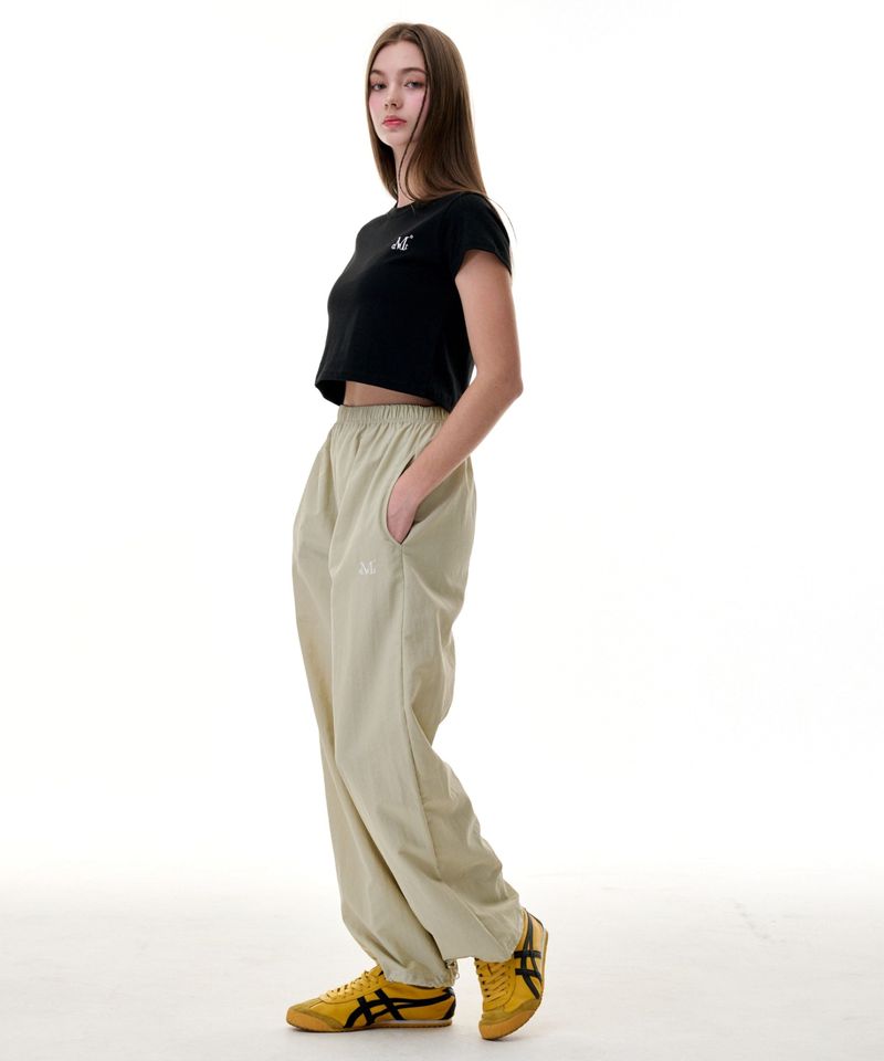MUCENT SIGNATURE NYLON PANTS (Black, Light khaki, Pink)