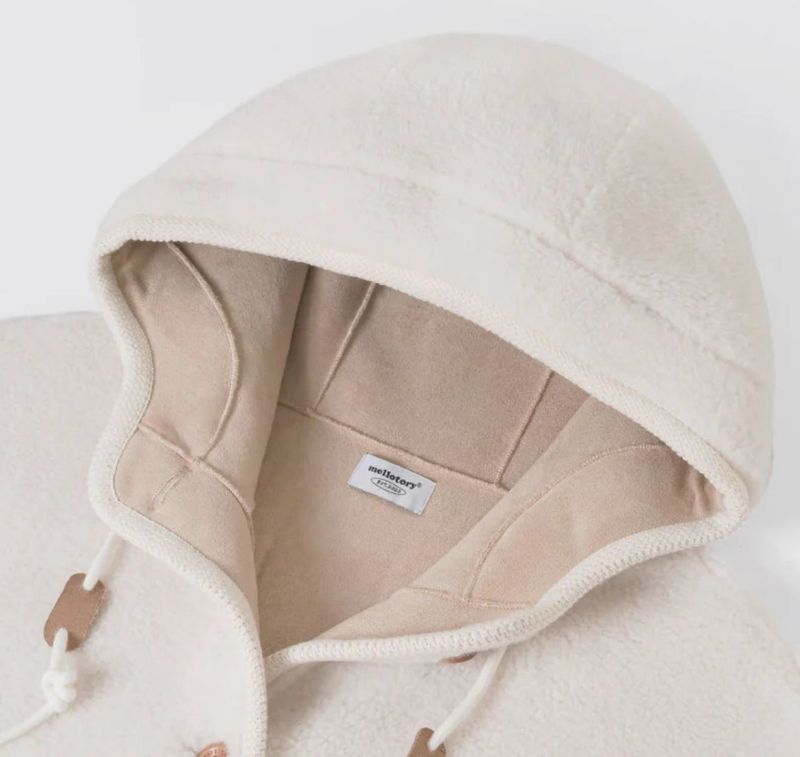 HOOD SHEARING MUSTING JUMPER (Ivory)