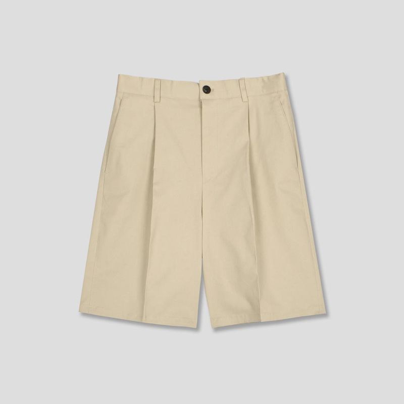 ASCLO One Tuck Cotton Half Pants (4color)