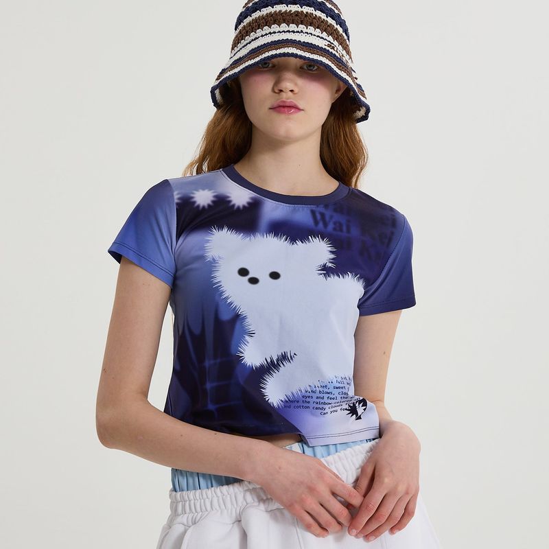 WaiKei(ワイケイ)の「Gradation Maltese half sleeve T-shirt(Tops)」