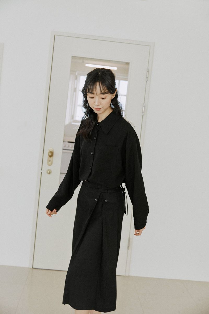 linen vest shirts black