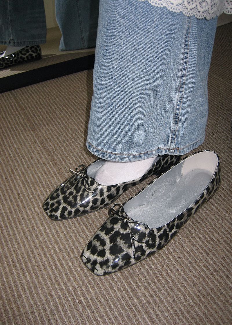 LEOPARD FLAT SHOES
