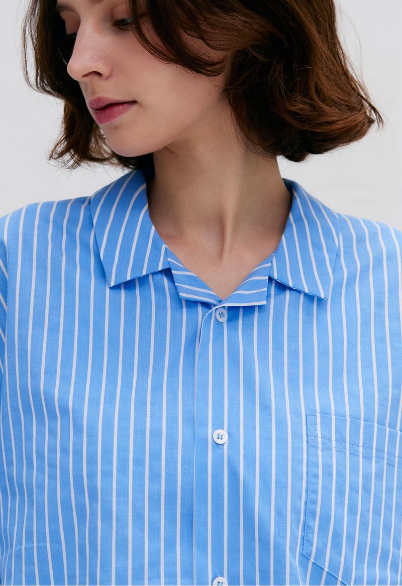 Stay Stripe Pajamas Short Set (3 Colors)