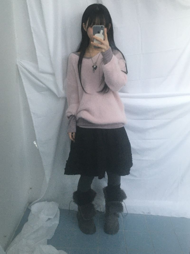 Suede Rabbit Fur Boots