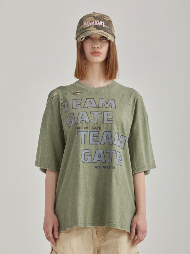 GATELESS（ゲートレス）の「チームボックスTシャツ（トップス）」