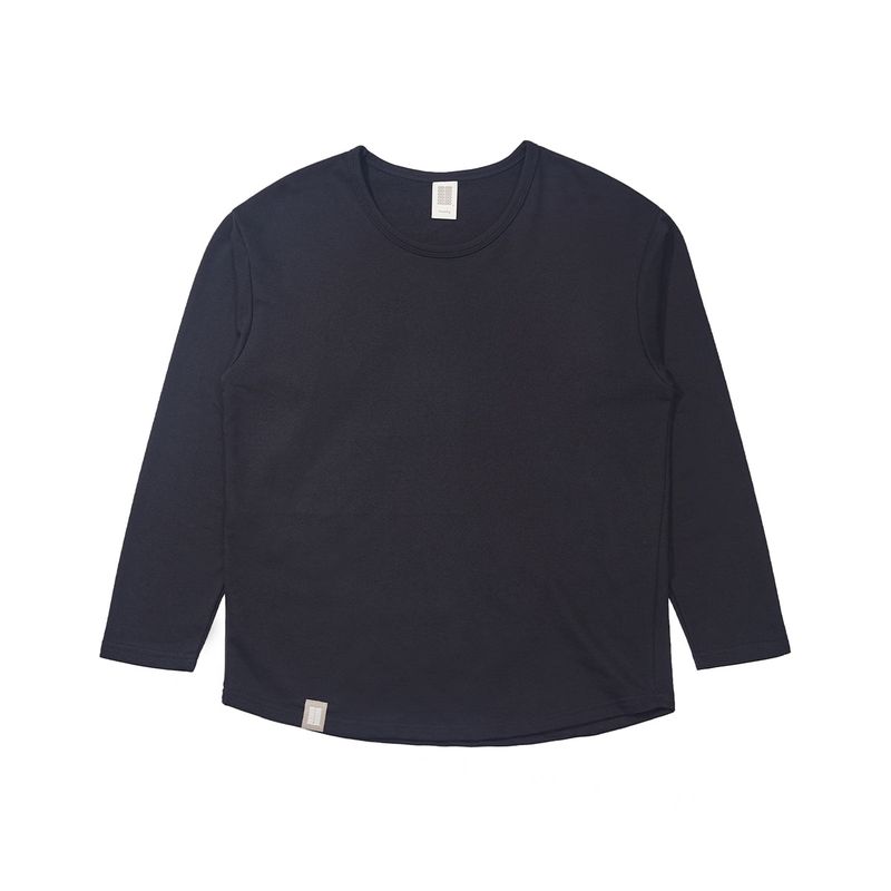 A NOTHING（アナッシング）の「ESSENTIAL PLEAT U-NECK TEE (Black)（Tops）」