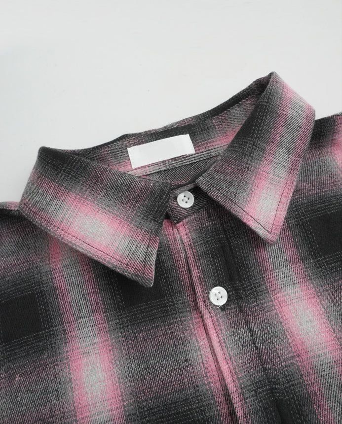 Spray check shirt