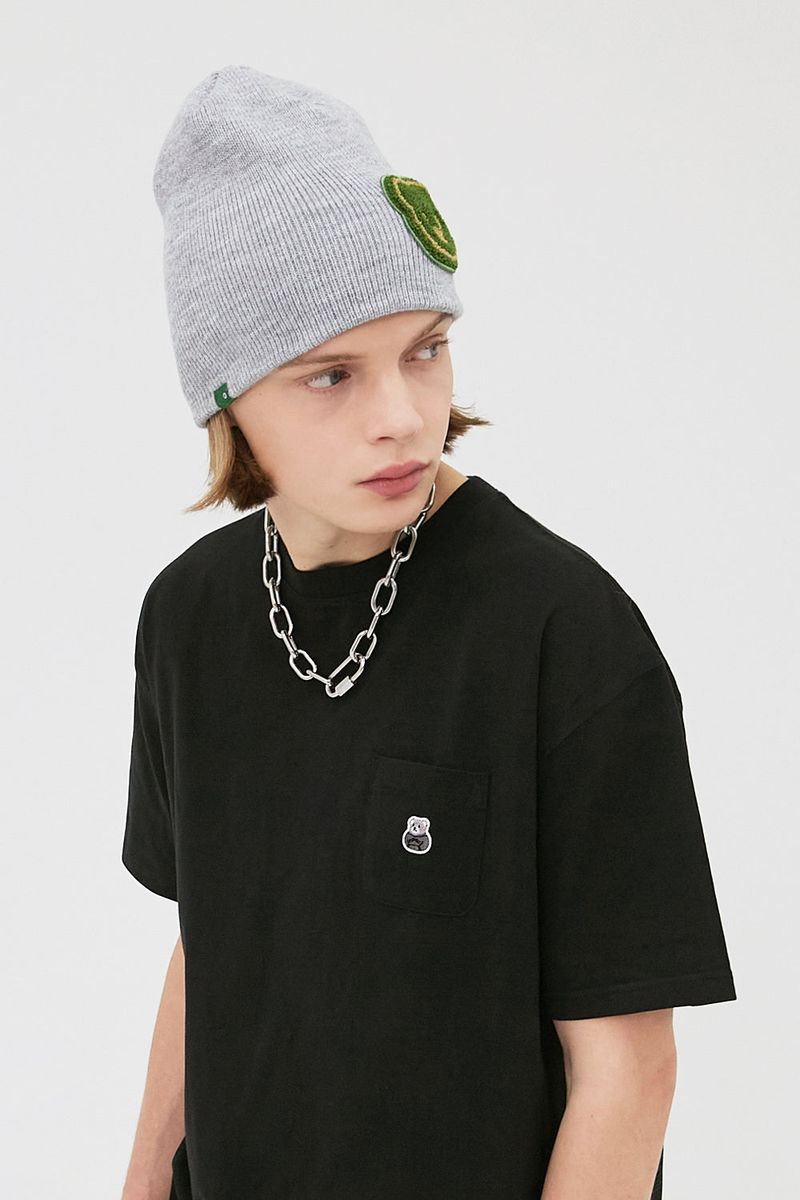 APIECEOFCAKE（ピースオブケイク）の「Bear Patch Pocket Tee_Black（Tops）」
