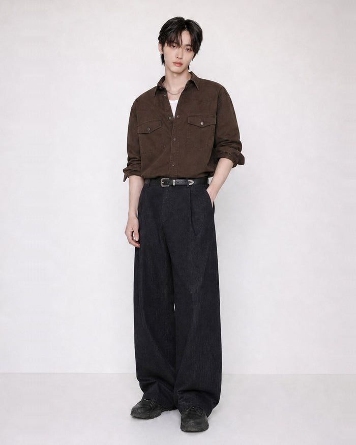 (UNISEX) Western Over Cotton Shirt