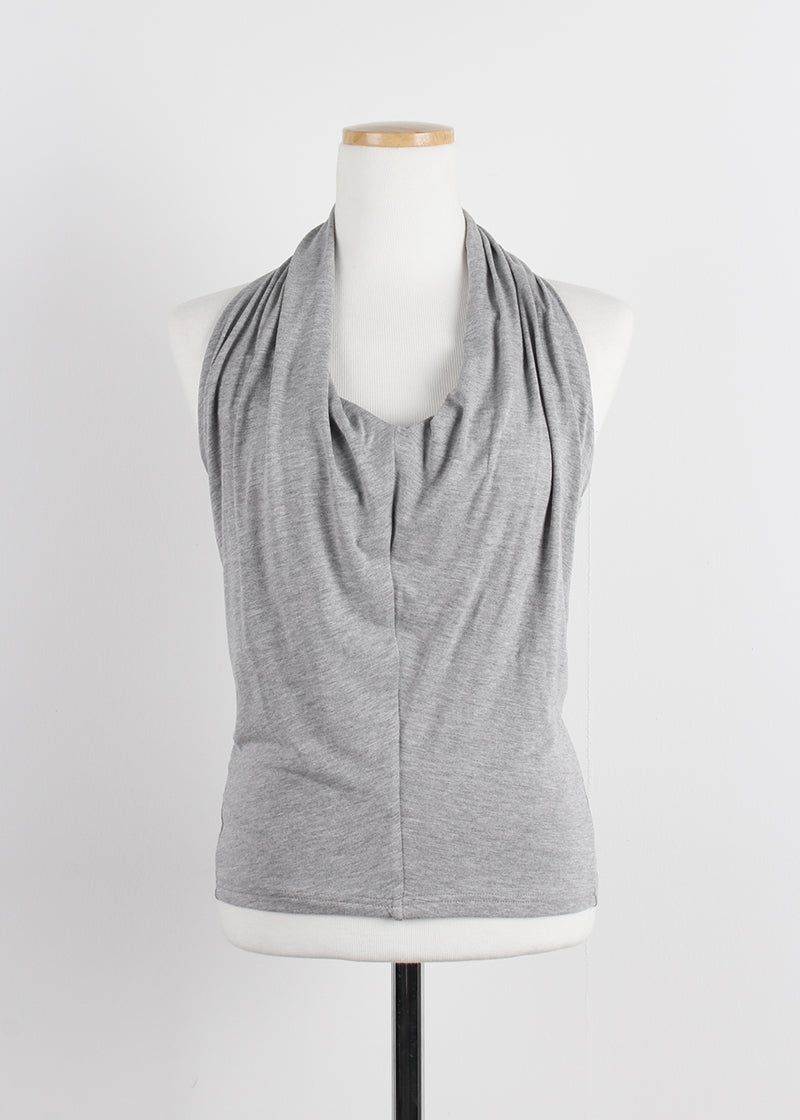 DRAPE HALTER TOP