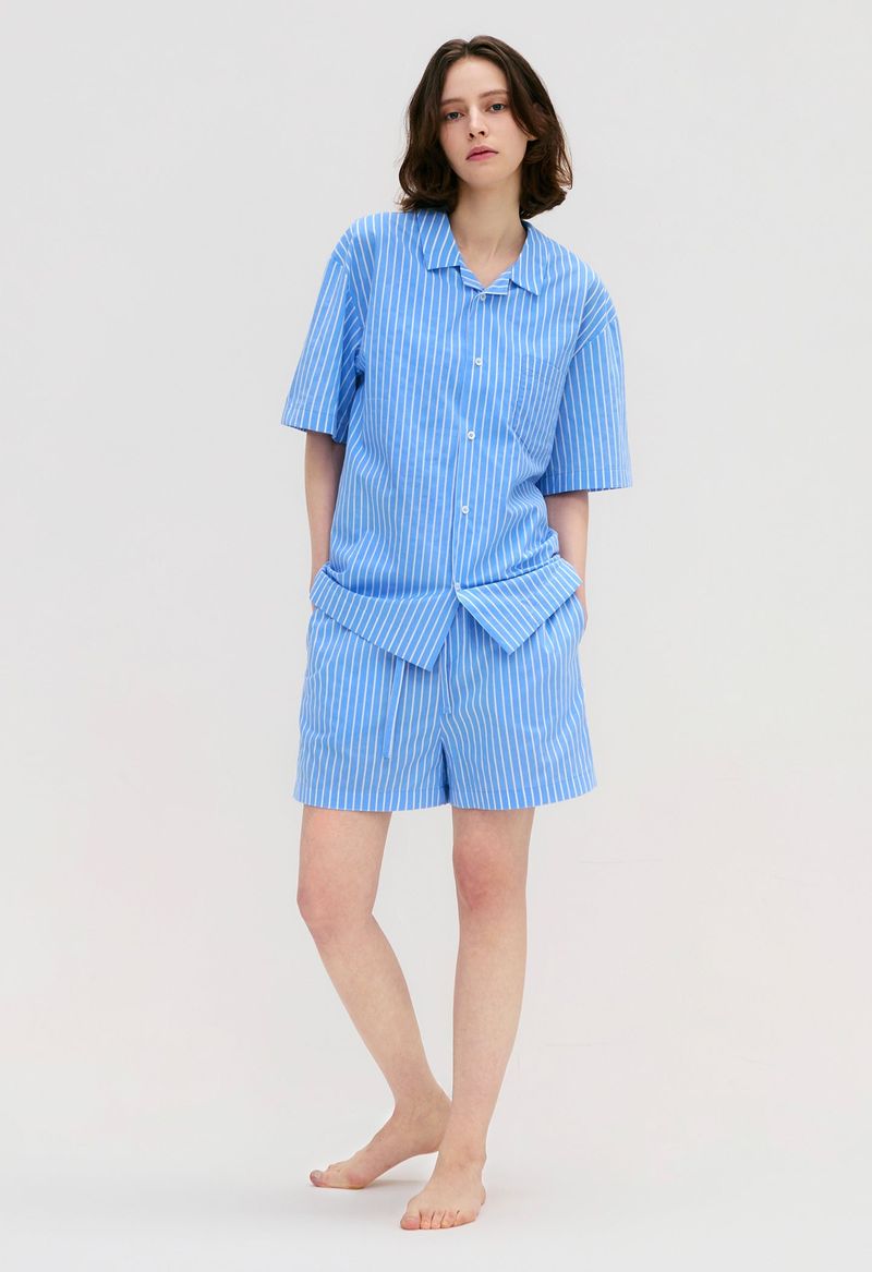 Stay Stripe Pajamas Short Set (3 Colors)