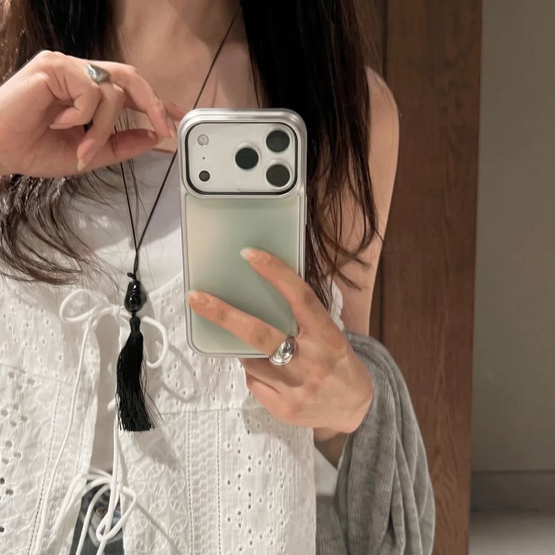 Afternoon Leaf_Silver iPhone Galaxy Case(Basic)
